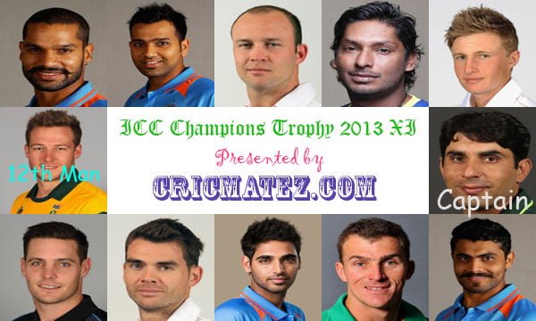 Hits Of The Tournament : 2013 ICC Champions Trophy XI | Cricmatez