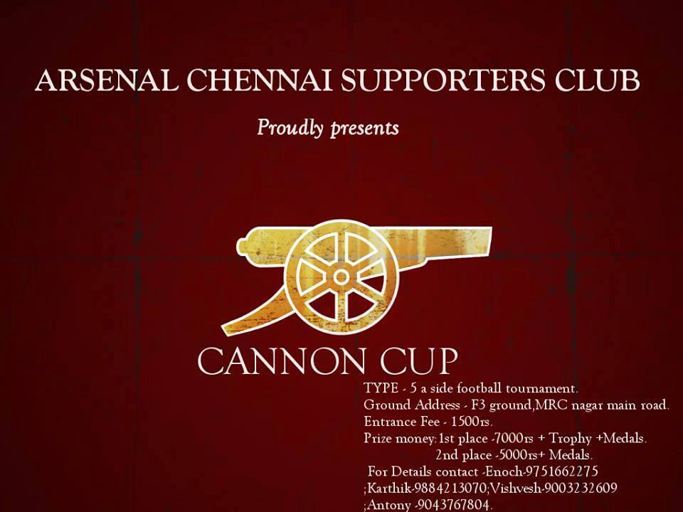 Chennai Gunners Unveils CANNON CUP 2014 Cricmatez